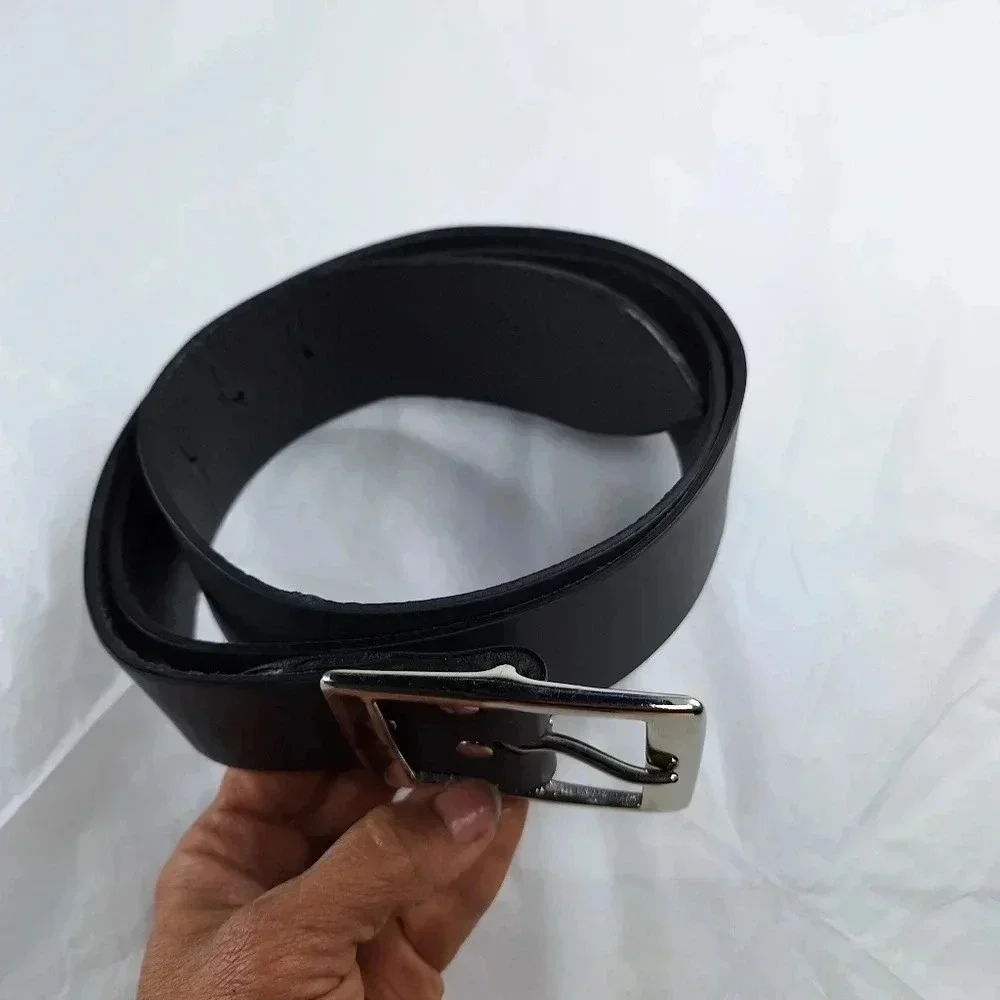 Buckle My Belt Full Grain Leather Belt 49 Inches in Length Black Made in the UK